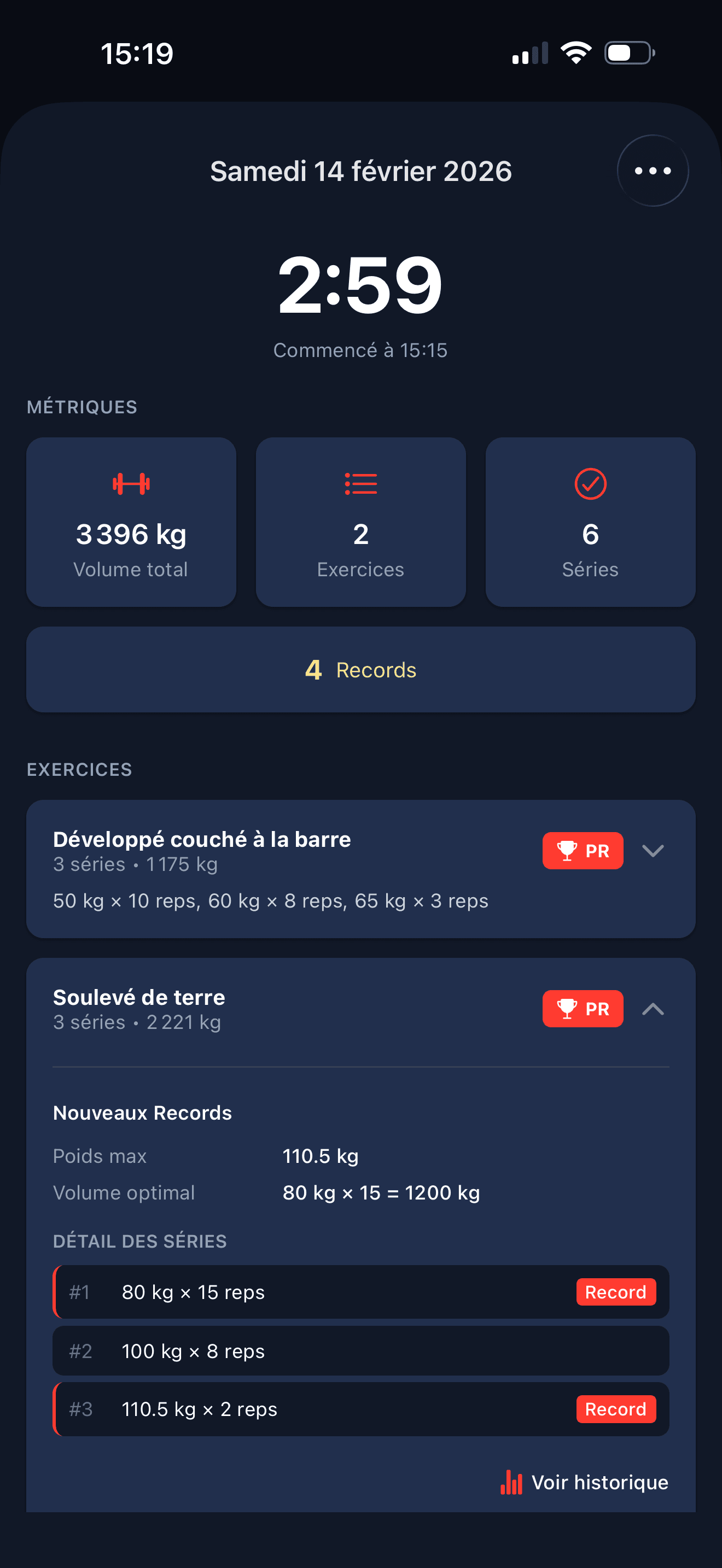 Résumé de la séance